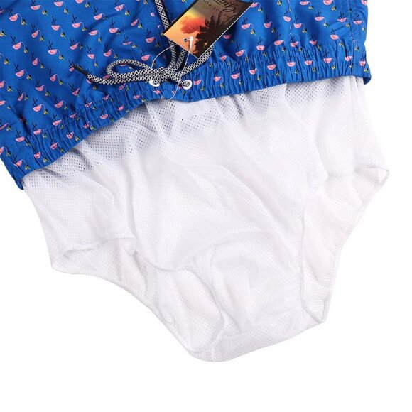 Boys' Swim Trunks Quick Dry Hawaii Style Shorts with Mesh Liner - Picture 4 of 6